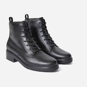 Everlane Modern Utility Lace-up Boot Black
